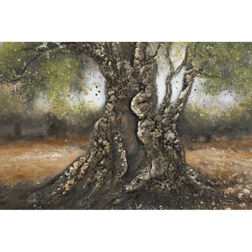 Impression Sur Toile Arbre 2, Bois, Multicouleur, 120x3,8x80 Cm