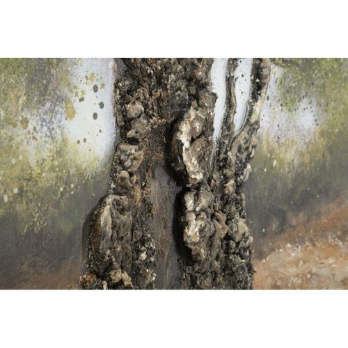 Impression Sur Toile Arbre 2, Bois, Multicouleur, 120x3,8x80 Cm