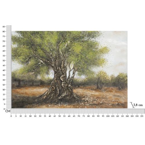 Impression Sur Toile Arbre 2, Bois, Multicouleur, 120x3,8x80 Cm