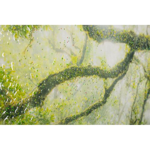 Impression Sur Toile Avec Cadre Arbre 3, Bois, Multicouleur, 90x4x60 Cm