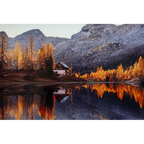 Impression Sur Toile Avec Cadre Alba, Bois, Multicouleur, 90x4x60 Cm