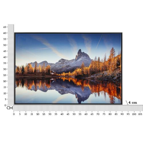 Impression Sur Toile Avec Cadre Alba, Bois, Multicouleur, 90x4x60 Cm