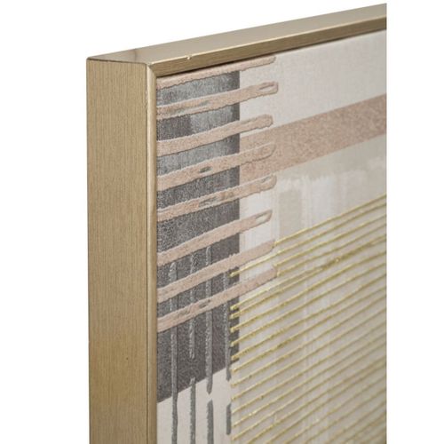 Impression Sur Toile Avec Cadre Mf787, Bois, Multicouleur, 60x3x60 Cm