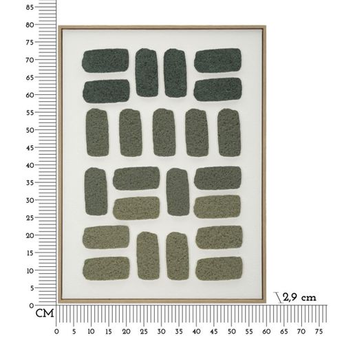 Impression Sur Toile Avec Cadre Mf784, Bois, Multicouleur, 60x2,9x80 Cm