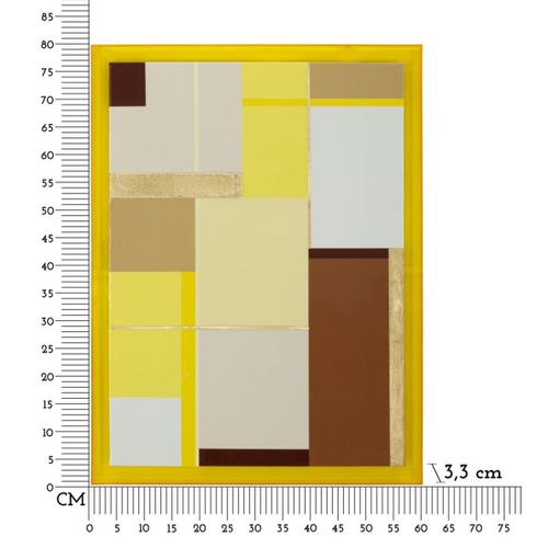 Impression Sur Toile Avec Cadre Psychédélique, Bois, Multicouleur, 60x3,3x80 Cm