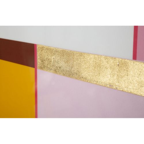 Impression Sur Toile Avec Cadre Psychédélique 1, Bois, Multicouleur, 60x3,3x80 Cm