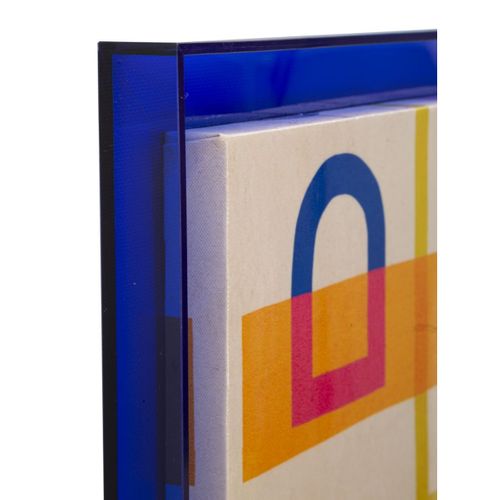 Impression Sur Toile Avec Cadre Psychédélique 3, Bois, Multicouleur, 60x3,3x80 Cm
