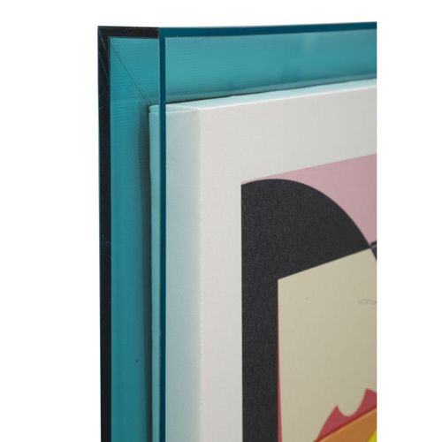 Impression Sur Toile Avec Cadre Psychédélique 4, Bois, Multicouleur, 50x3,3x70 Cm