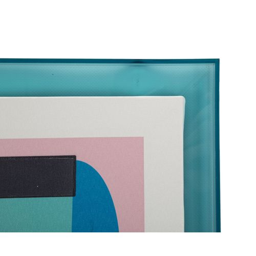 Impression Sur Toile Avec Cadre Psychédélique 4, Bois, Multicouleur, 50x3,3x70 Cm