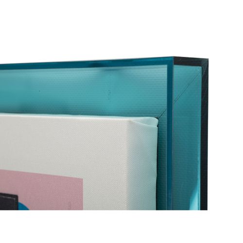 Impression Sur Toile Avec Cadre Psychédélique 4, Bois, Multicouleur, 50x3,3x70 Cm