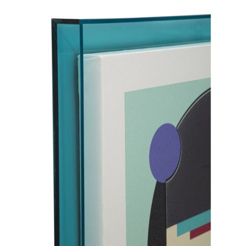 Impression Sur Toile Avec Cadre Psychédélique 5, Bois, Multicouleur, 50x3,3x70 Cm