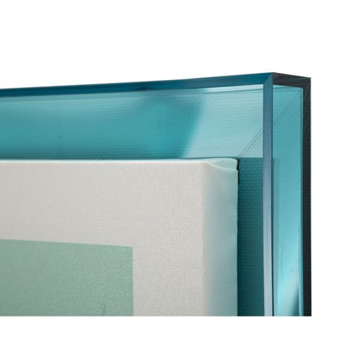 Impression Sur Toile Avec Cadre Psychédélique 5, Bois, Multicouleur, 50x3,3x70 Cm