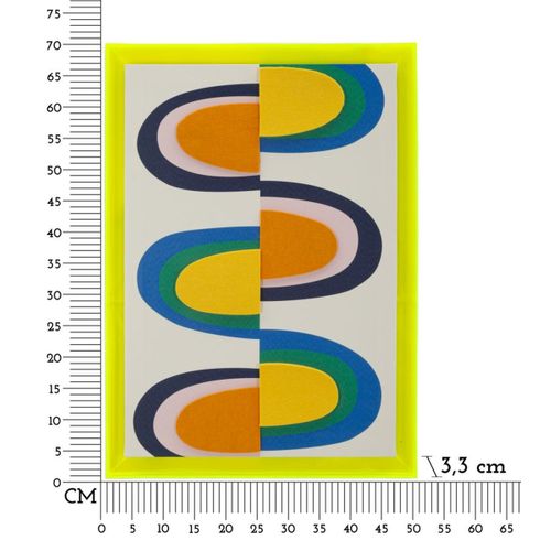 Impression Sur Toile Avec Cadre Psychédélique 6, Bois, Multicouleur, 50x3,3x70 Cm