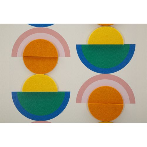 Impression Sur Toile Avec Cadre Psychédélique 7, Bois, Multicouleur, 50x3,3x70 Cm