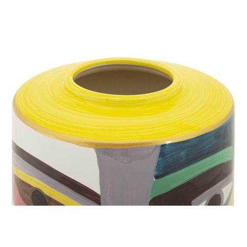Vase Décoratif Mf838, Céramique, Multicouleur, 19x19x28 Cm