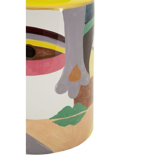 Vase Décoratif Mf838, Céramique, Multicouleur, 19x19x28 Cm
