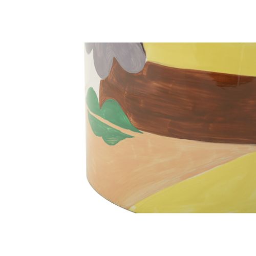 Vase Décoratif Mf838, Céramique, Multicouleur, 19x19x28 Cm