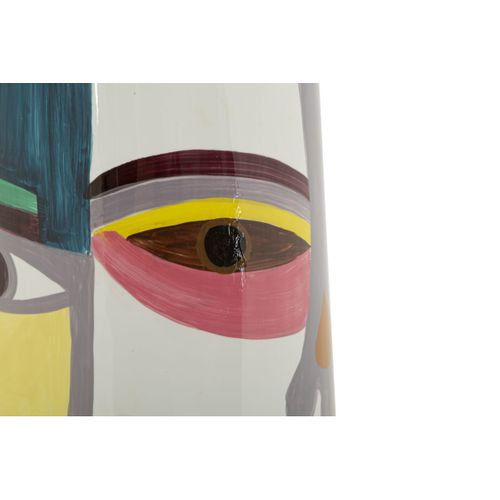 Vase Décoratif Mf832, Céramique, Multicouleur, 15x15x40 Cm