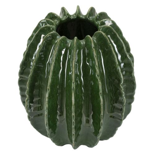 Vase Décoratif Mf831, Céramique, Vert, 28x28x31 Cm