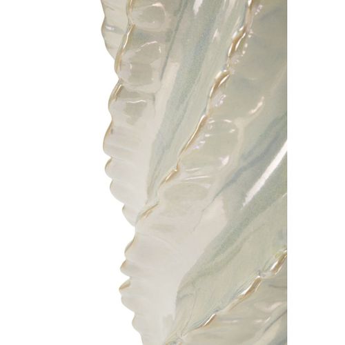 Vase Décoratif Mf812, Céramique, Blanc, 30x30x48 Cm