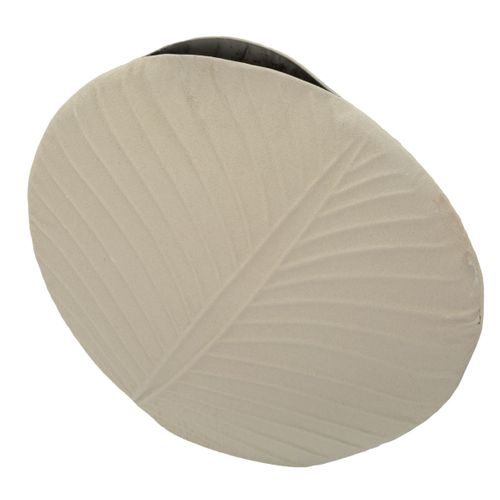 Vase Décoratif Mf833, Métal, Beige, 41,5x14x41,5 Cm