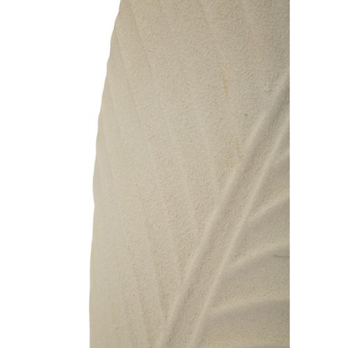 Vase Décoratif Mf830, Métal, Beige, 31x13x53,5 Cm