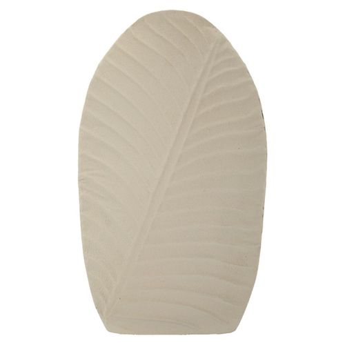 Vase Décoratif Mf809, Métal, Beige, 26x11x41 Cm