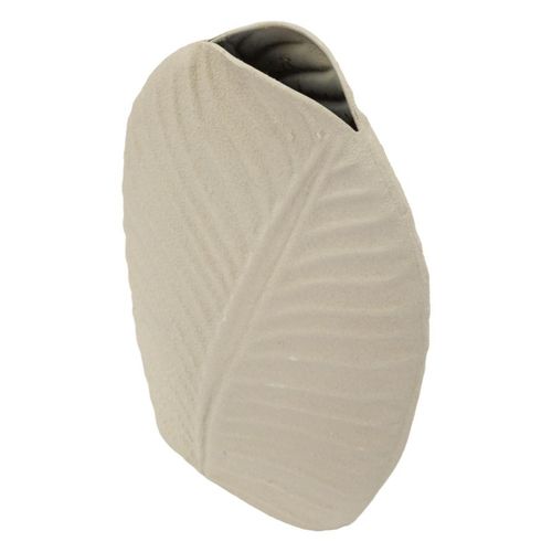 Vase Décoratif Mf847, Métal, Beige, 18x9,5x29,5 Cm