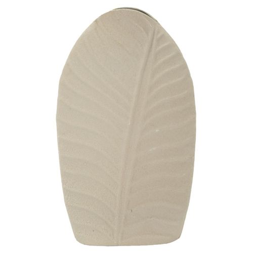 Vase Décoratif Mf847, Métal, Beige, 18x9,5x29,5 Cm