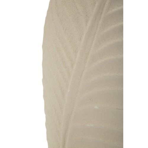 Vase Décoratif Mf847, Métal, Beige, 18x9,5x29,5 Cm