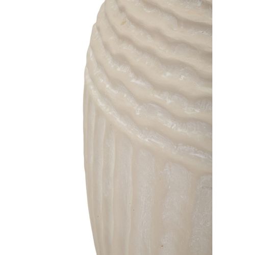Vase Décoratif Mf818, Polyrésine, Beige, 30x30x38,5 Cm