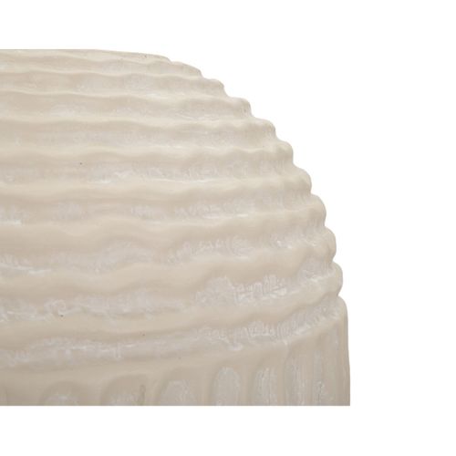 Vase Décoratif Mf818, Polyrésine, Beige, 30x30x38,5 Cm