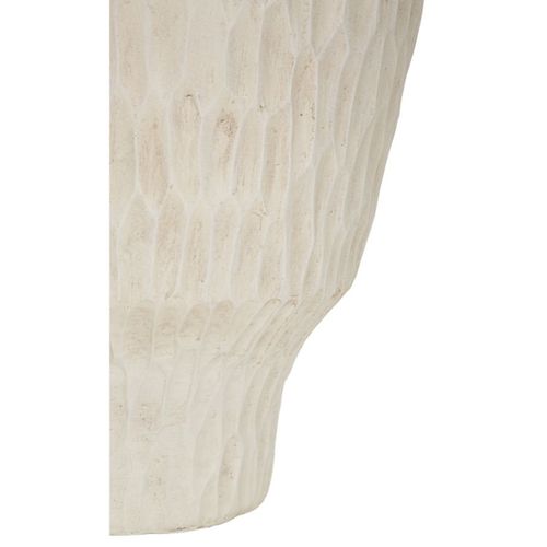 Vase Décoratif Mf819, Polyrésine, Beige, 29,5x29,5x57 Cm