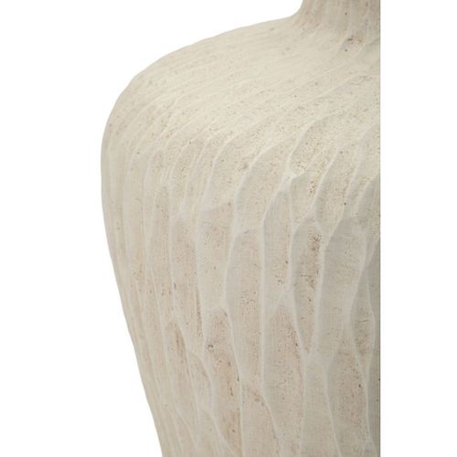 Vase Décoratif Mf823, Polyrésine, Beige, 32x32x40 Cm