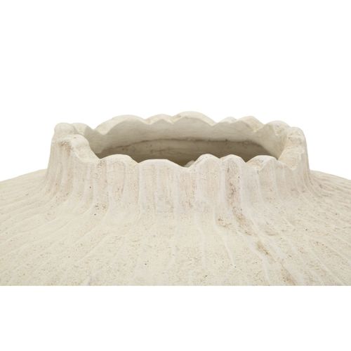 Vase Décoratif Mf823, Polyrésine, Beige, 32x32x40 Cm