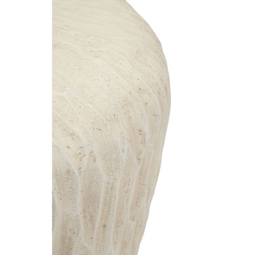 Vase Décoratif Mf824, Polyrésine, Beige, 35x35x32,5 Cm