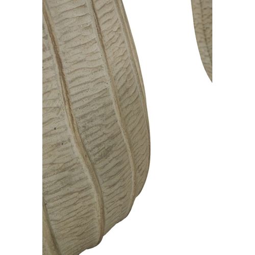 Lot De 3 Pots Décoratifs Mf773, Céramique, Beige, 30,5x30,5x27 Cm