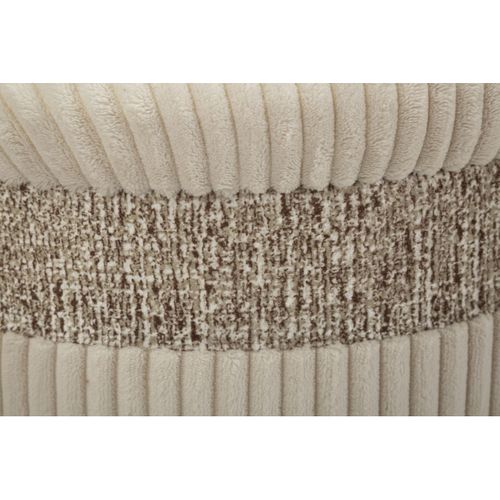 Lot De 3 Poufs Mf768, Mdf, Beige, 40,5x40,5x49,5 Cm