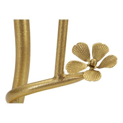 Table D'appoint Mf804, Métal, Or, 38x38x60 Cm