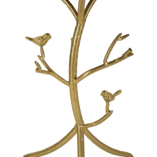 Table D'appoint Mf801, Métal, Or, 38x38x60 Cm
