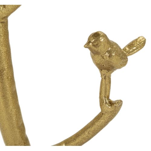 Table D'appoint Mf801, Métal, Or, 38x38x60 Cm