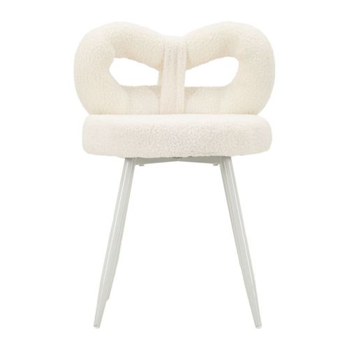 Chaise Noeud, Mdf, Blanc, 40x40x67 Cm