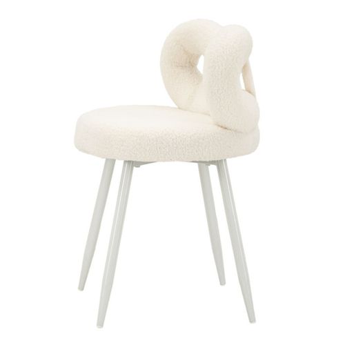 Chaise Noeud, Mdf, Blanc, 40x40x67 Cm