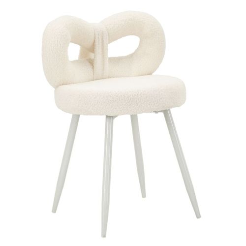 Chaise Noeud, Mdf, Blanc, 40x40x67 Cm