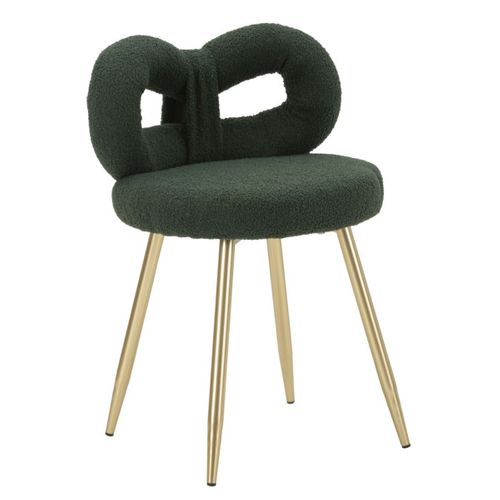 Chaise Noeud 2, Mdf, Vert, 40x40x67 Cm