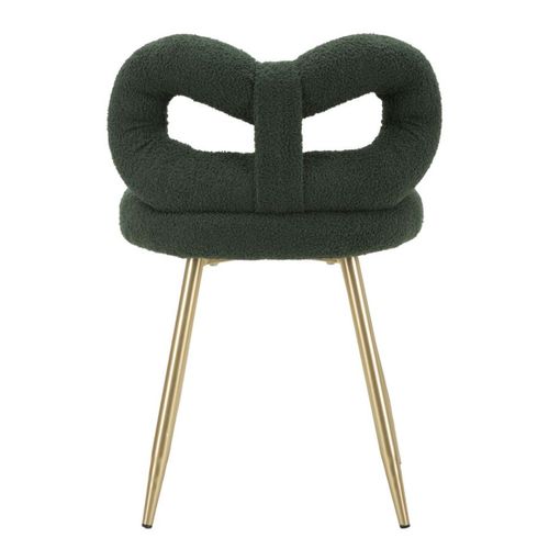 Chaise Noeud 2, Mdf, Vert, 40x40x67 Cm
