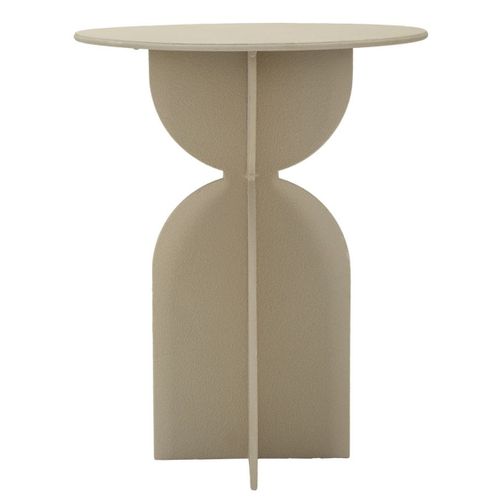 Table D'appoint Mf800, Métal, Beige, 45x45x58 Cm