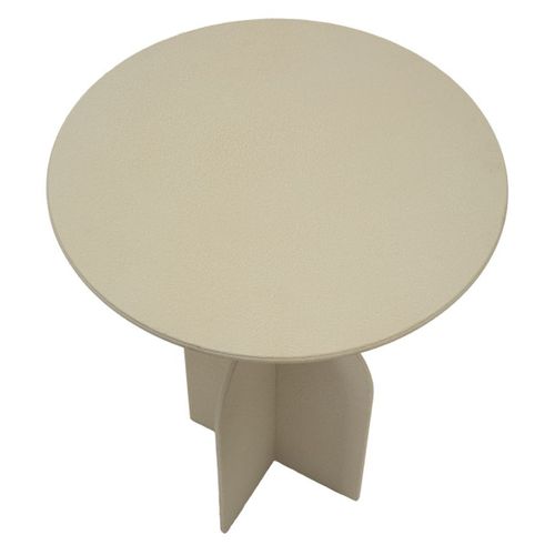Table D'appoint Mf800, Métal, Beige, 45x45x58 Cm