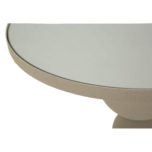 Table D'appoint Mf799, Métal, Beige, 40,5x40,5x42 Cm