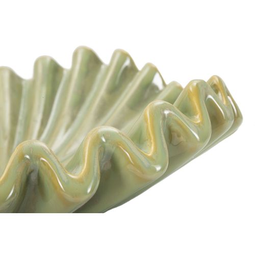 Plateau Mf855, Céramique, Vert, 40x40x13 Cm